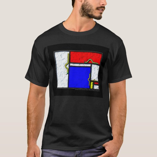 De Mondrian caterpillarsna T-shirt (Framsida)