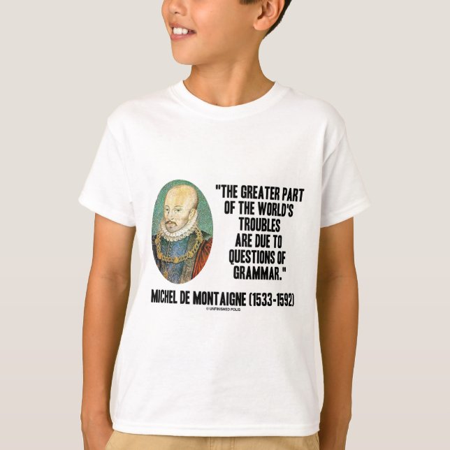 de Montaigne Värld besvärar ifrågasätter av Tröja (Framsida)