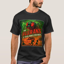 "DE MORDSANTA MYRORNA I TULARE COUNTY" T-SHIRT.