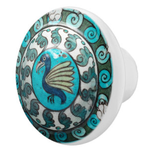 De Morgan Dragon Ceramic Knob Knopp