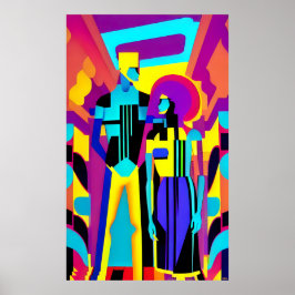 De möts vid en Party - Ken Gage Art Poster