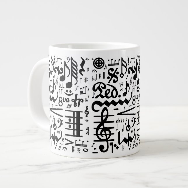 De musikaliska symbolerna Jumbo Mugg (Framsida vänster)