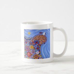 De mycket bekymmersama fåren 2014 kaffemugg