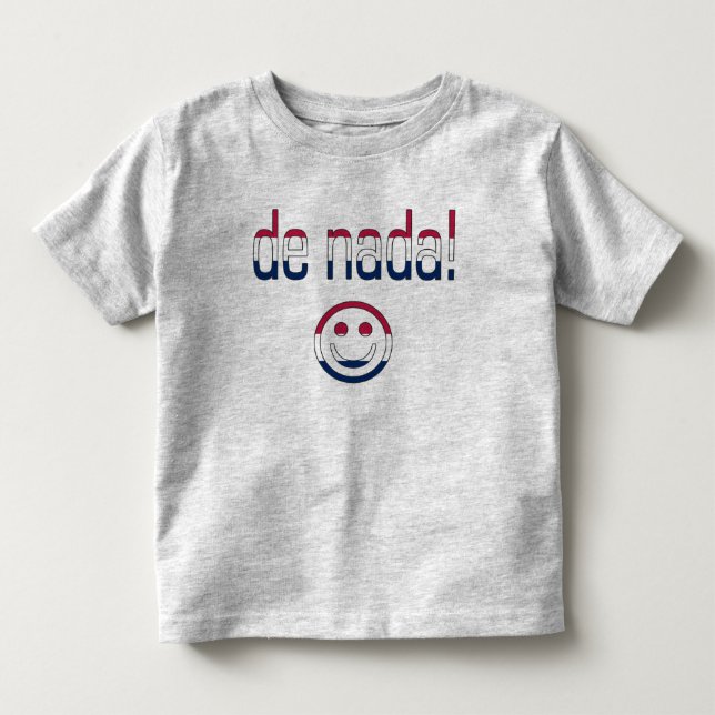 De Nada! Amerika flaggafärger Tee Shirt (Framsida)