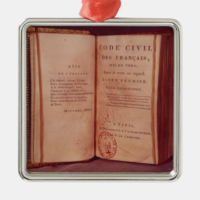 De Napoleonic kodifierar Julgransprydnad Metall (Framsidan)