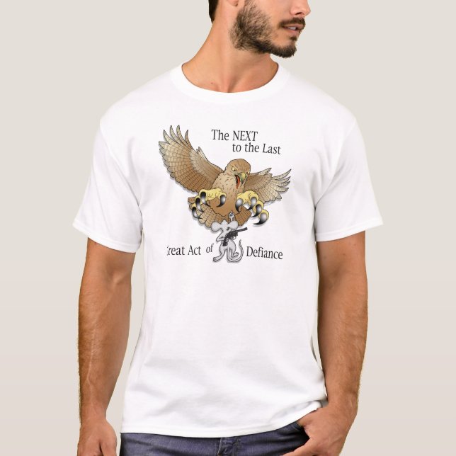 De nästa till jumbon agerar av trots tee (Framsida)