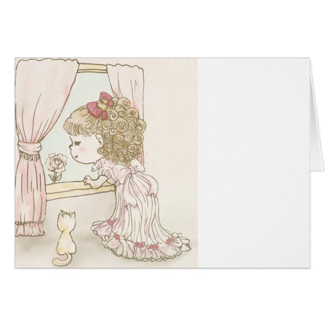 De nätt flickaklockorna hälsningskort (Framsidan Horizontal)