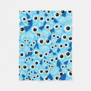 De nattliga våldtäktsmännen uggla fleecefilt