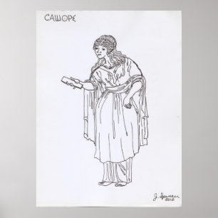 De nio grekiska musorna: Calliope 1 av 9 Poster