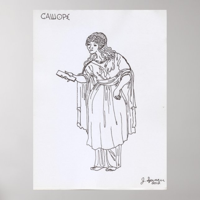 De nio grekiska musslorna: Kalliope 1 av 9 Poster (Framsidan)