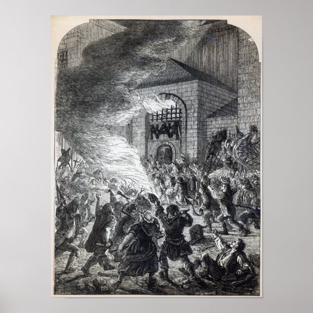 De "No Popery" som brände fängelset Poster (Framsidan)