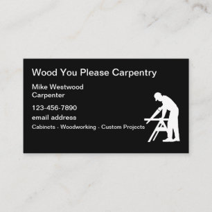 De nya Affärskorten för Carpentry Visitkort