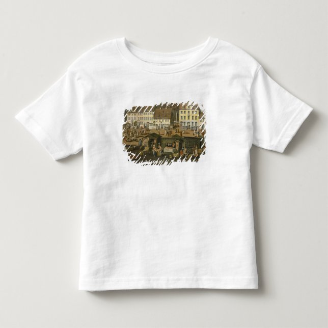 De nya marknadsför i Berlin med Marienkirchen T Shirt (Framsida)