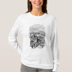 De nya modellerar det Gatling vapnet T-shirt