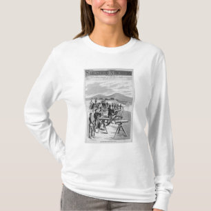 De nya modellerar det Gatling vapnet T-shirt