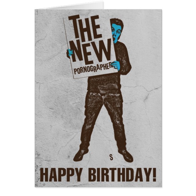 De nya pornographersna undertecknar hälsningskort (Framsidan)