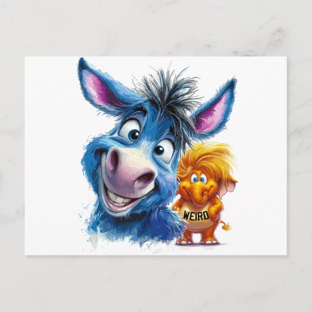 De offentliga myndigheterna är Konstig, per Tim Wa Vykort (Framsida)