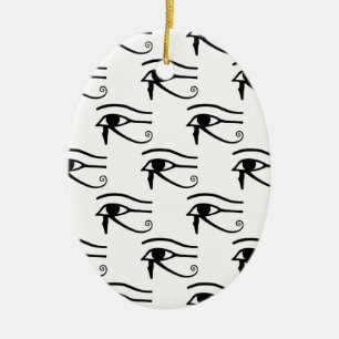 De Öga om Horus Mönster Julgransprydnad Keramik