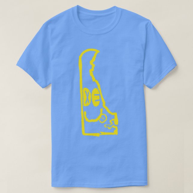 DE Ögon Delaware Grunge Smiling Ansikte Black Back T Shirt (Design framsida)