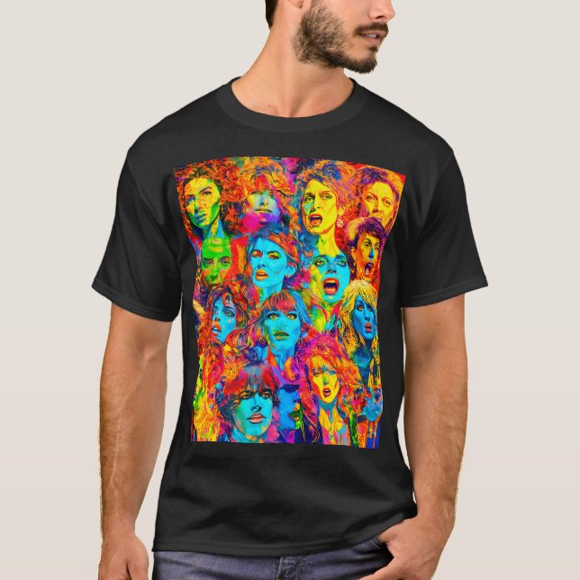 De olika kvinnors reaktioner t shirt (Framsida)