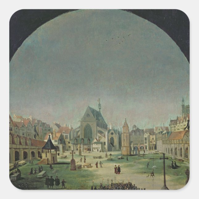 De oskyldiga fyrkantigt klistermärke (Framsida)