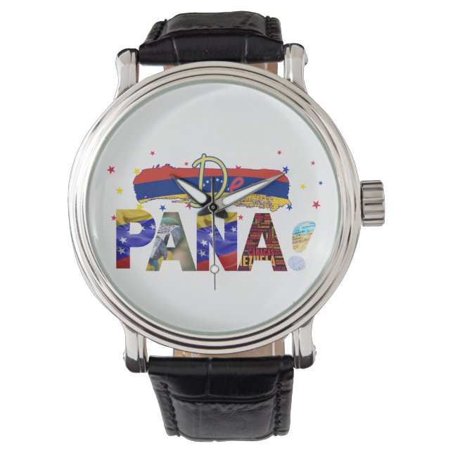De Pana Venezuela Slang Venezuelan Culture Älskare Armbandsur (Framsida)