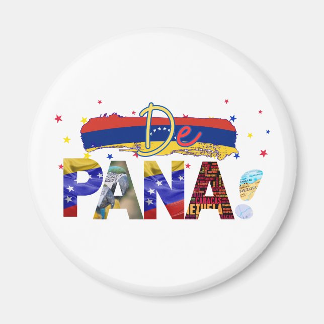 De Pana Venezuela Slang Venezuelan Culture Älskare Magnet (Framsidan)