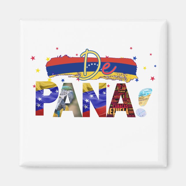 De Pana Venezuela Slang Venezuelan Culture Älskare Magnet (Framsidan)