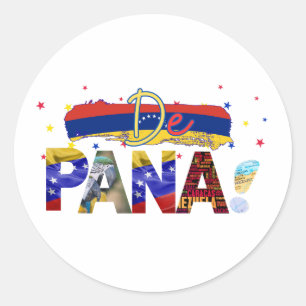 De Pana Venezuela Slang Venezuelan Culture Älskare Runt Klistermärke