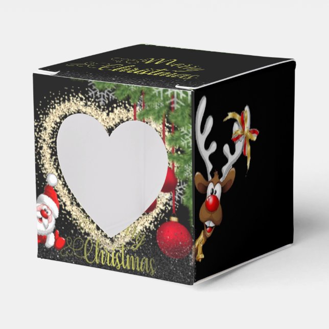  de papá Noel con purpurina Presentaskar (Framsidan Sidan)