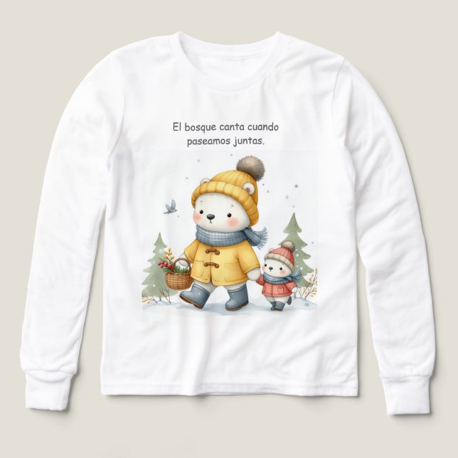 De Paseo Por El Bosque T Shirt (Design framsida)