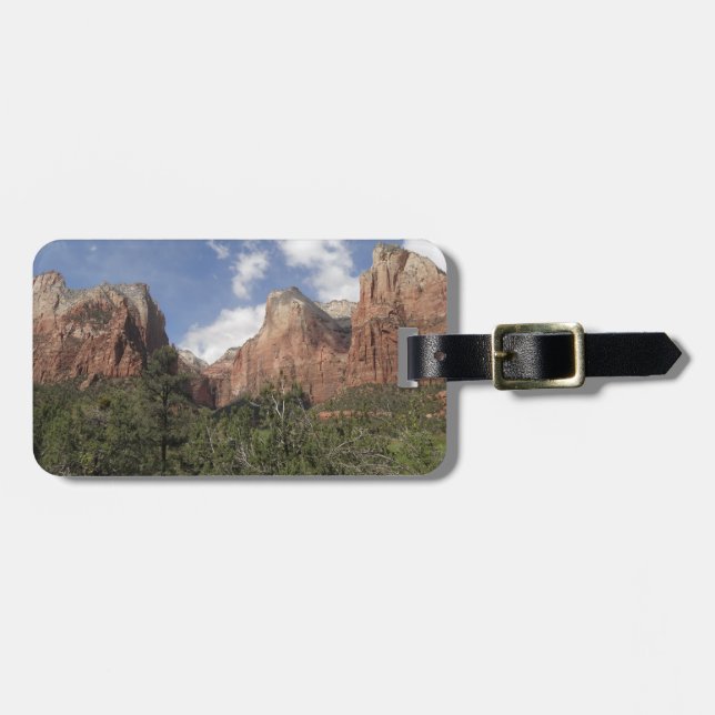 De patriarkernas domstol II vid Zion National Park Bagagebricka (Horisontell Framsida)