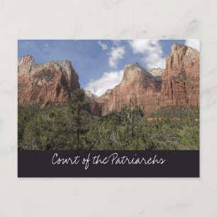 De patriarkernas domstol II vid Zion National Park Vykort