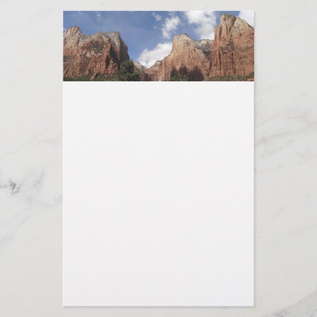 De patriarkernas gård II vid Zion National Park Brevpapper (Framsida)