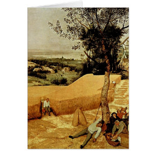 De Pieter Bruegels harvestersna (1565) Hälsningskort