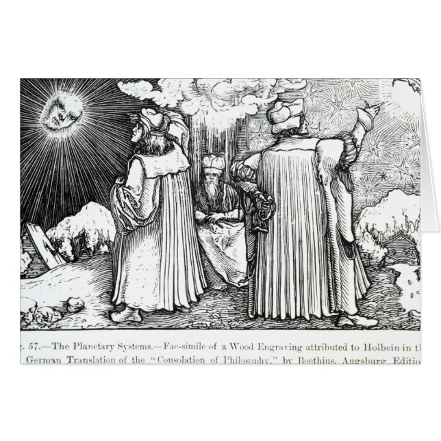 De planetariska systemen hälsningskort (Framsidan Horizontal)