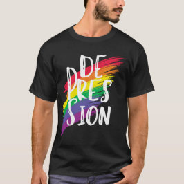 De-Press-Ion Tee | Regnbåge bakgrund x CTFOD