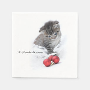 De Purrfect julservetterna Pappersservett