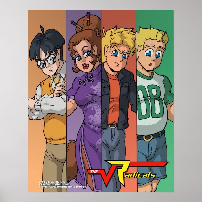 De radikala "Färg Pub" 16 x 20-centerkassan Poster (Framsidan)