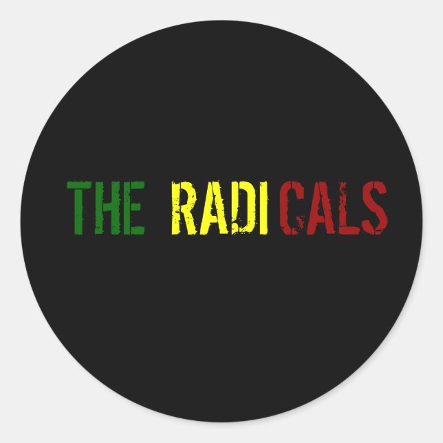 De radikala runt klistermärke (Framsida)