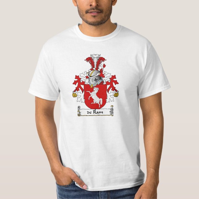 de Ramma Familj vapensköld T Shirt (Framsida)