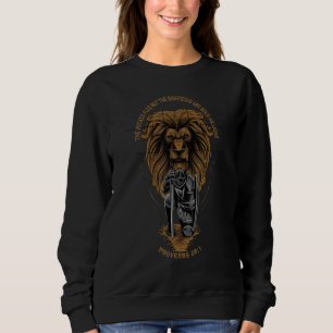 De rättfärdiga är lika djärva som lejon kristna Bi T Shirt