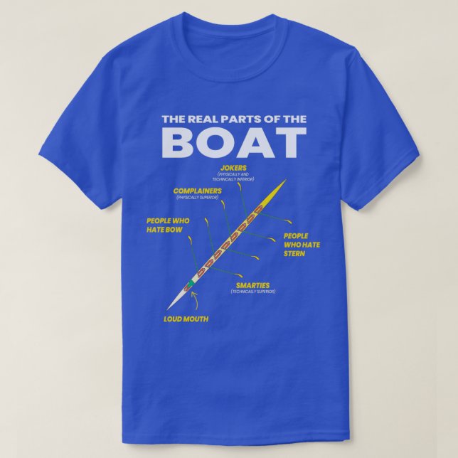 De reella delarna av båtens havare 2 t shirt (Design framsida)