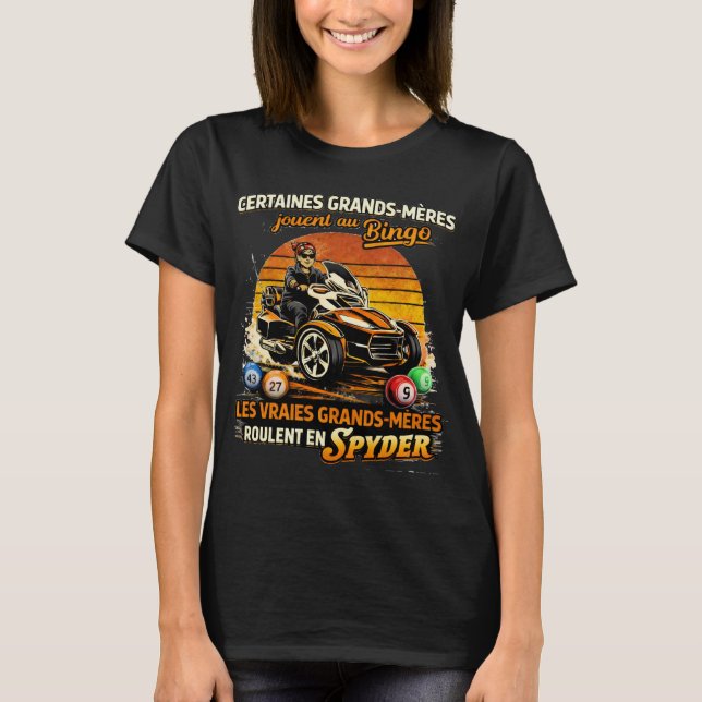 de riktiga mormorarna kör spyder t shirt (Framsida)
