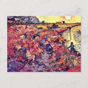 De röda vinerna av Vincent Van Gogh Vykort