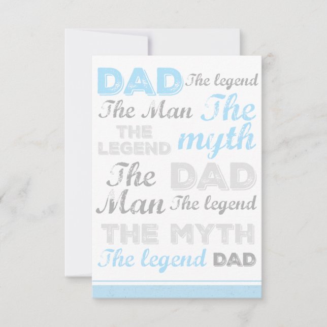 De roliga pappornas dagkort, mannen i Pappa Kort (Framsida)