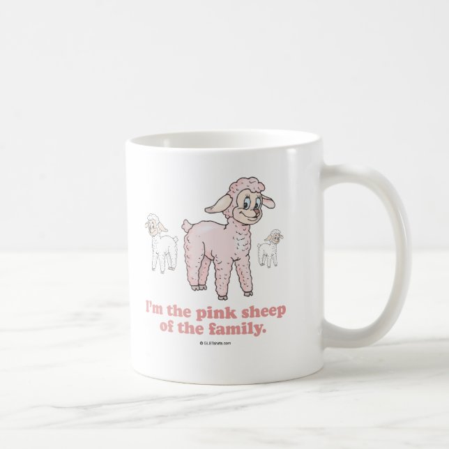 DE ROSA FÅREN KAFFEMUGG (Höger)