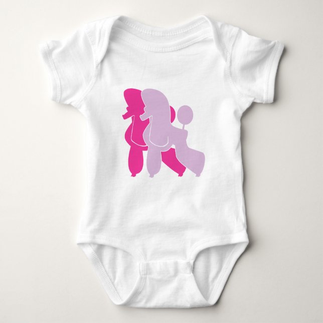 De rosa pudlarna tee (Framsida)