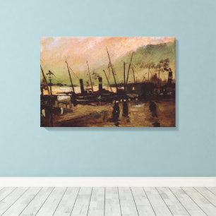 De Ruijterkade i Amsterdam av Vincent van Gogh Canvastryck