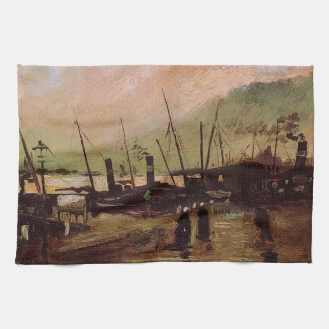 De Ruijterkade i Amsterdam av Vincent van Gogh Kökshandduk (Horisontell)